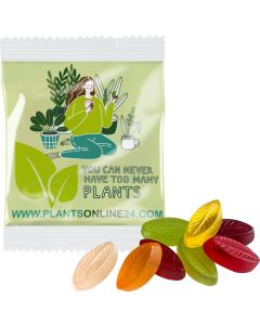 Fruchtgummi individuell 20 g, VEGAN im kompostierbaren Tütchen