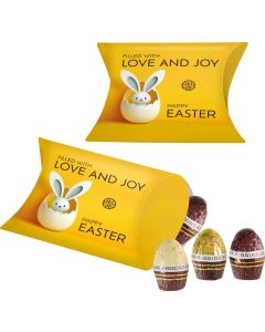 Promo-Kissenverpackung mit Ferrero Rocher Eiern