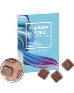 reinpapier® Schoko-Adventskalender / im Quer- oder Hochformat