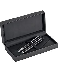 Schreibset Chess mit Tintenroller und Kugelschreiber