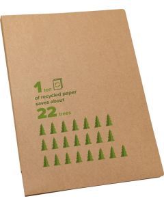 A4-Schreibmappe aus Karton mit einem unlinierten Schreibblock Poe