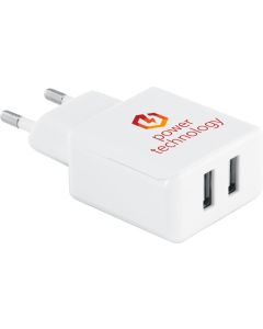 USB-Adapter aus ABS mit 2 Ausgängen Redi