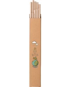 Strohhalm-Set Lamone aus Kraftpapier