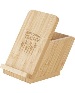 Kabelloses Ladegerät aus Bambus Leavitt