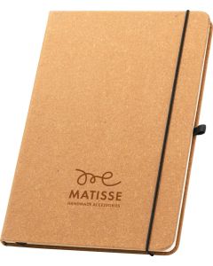 A5-Notizbuch aus recyceltem Leder mit linierten Blättern Matisse