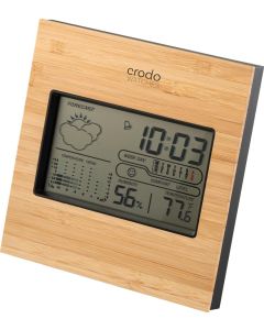 Schreibtischstation aus ABS und Bambus Bromley