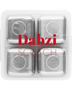 Set mit wiederverwendbaren Würfeln aus rostfreiem Stahl Glacier