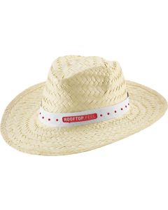 Natürlicher Strohhut Edward Poli mit Band