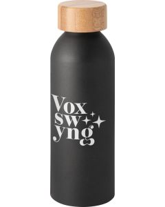 Aluminiumflasche Queta mit Bambusdeckel 550 ml