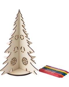Zerlegbarer Weihnachtsbaum aus Holz zum Bemalen Pinery