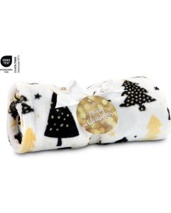 Kuscheldecke Merry Christmas - 120 x 150 cm, 190 g/m²