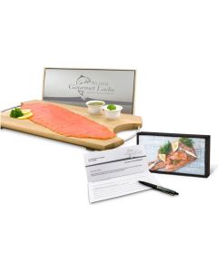 Lachs-Gutschein in Holzbox: Gourmet