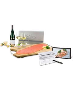 Lachs-Gutschein in Holzbox: Genießer