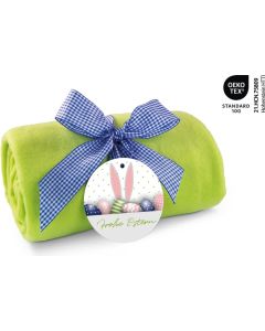 Fleecedecke Ostern, 120 x 150 cm, 180 g/m²