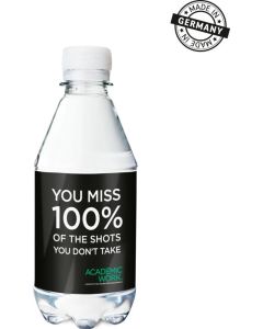 330 ml PromoWater Mineralwasser - wahlweise mit Kohlensäure - im Eigendesign