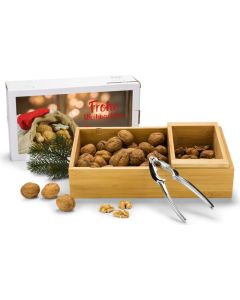 Präsenteset: Nuss-Nux, Nussknacker-Set mit 400 g Nüssen