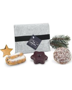 Präsenteset: Filztasche mit Gebäck