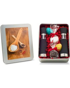 Präsenteset: Oster Salz- & Pfeffermühlen Set - in Silberdose