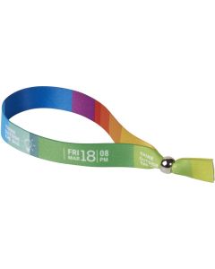 Evi vollfarbig bedrucktes Festival-Armband Metall