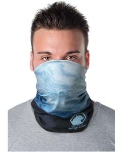 Zoya Sublimation-Multi-Schal aus RPET mit Säumen und Fleece-Schicht