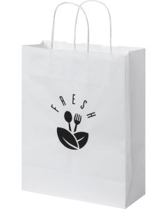 Kraftpapiertasche 80 g/m² mit gedrehten Griffen – mittel
