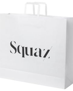 Kraftpapiertasche 90-100 g/m² mit flachen Griffen – XXL