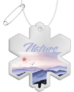 RFX™ H-10 Reflektierender PVC-Anhänger Schneeflocke