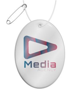 RFX™ H-16 ovaler, leichter, reflektierender PVC-Anhänger