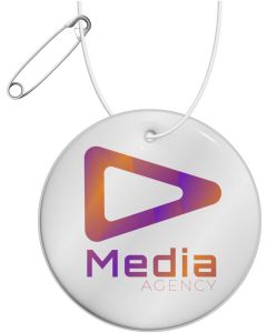 RFX™ H-16 runder, leichter, reflektierender PVC-Anhänger – medium