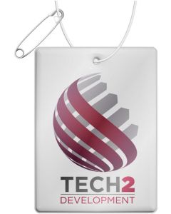 RFX™ H-12 rechteckiger, leichter, reflektierender PVC-Anhänger – groß