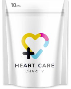 10 Pflaster in vollfarbig bedruckter Papiertasche