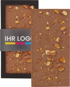90 g Toppingschokolade gebrannte Mandeln - inkl. Werbedruck