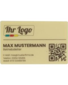 Visitenkarte Schokolade - inkl. Werbedruck