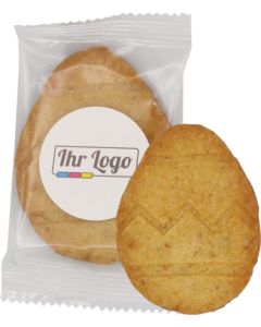 Osterei Butterkeks inclusive Aufkleber - inkl. Werbedruck
