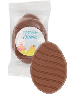 Schokoladen Osterei mit Aufkleber - inkl. Werbedruck