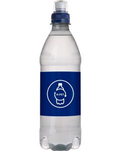 Quellwasser 500 ml mit Sportverschluß - inkl. Druck