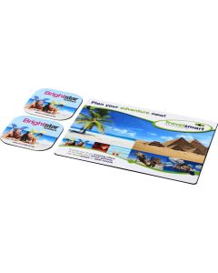 Brite-Mat® Mousepad- und Untersetzer-Set 3