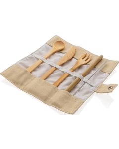 Wiederverwendbares Bambus Reisebesteck