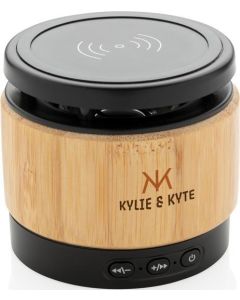 Bambus Wireless Charger und Lautsprecher