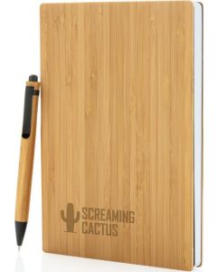 A5 Bambus Notizbuch & Stift