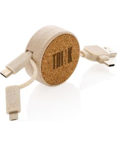 Kork und Weizen 6-in-1 Ladekabel