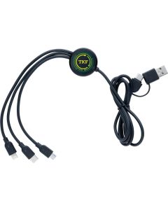 6-in-1 Kabel aus RCS recyceltem TPE und recyceltem Plastik