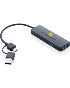 RCS recycelter USB-Hub mit Dual-Input