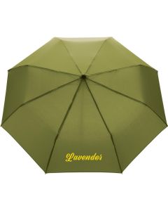 20.5" Impact AWARE™ RPET 190T Pongee Bambus Mini-Schirm