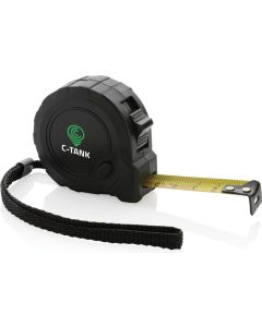 3m/16mm Maßband mit Stop-Taste aus RCS recycelt. Kunststoff