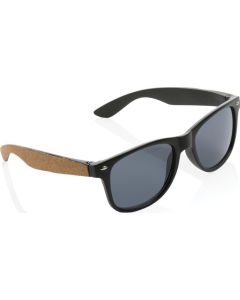 Sonnenbrille aus GRS recyceltem PC-Kunststoff mit Kork