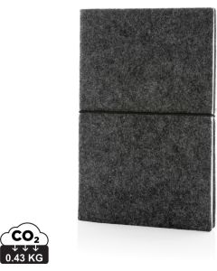 A5-Softcover-Notizbuch aus GRS zertifiert recyceltem Filz