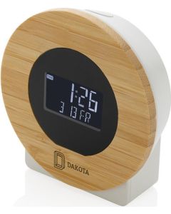 Utah Tischuhr aus RCS rKunststoff & Bambus