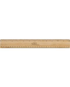 Timberson extra dickes 30cm doppelseitiges Bambuslineal