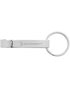 Flaschenöffner & Schlüsselband aus RCS rec. Zinklegierung